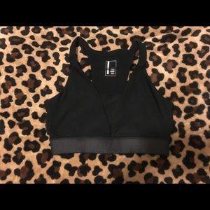 Black Mondetta Sports Bra with Ladder Back